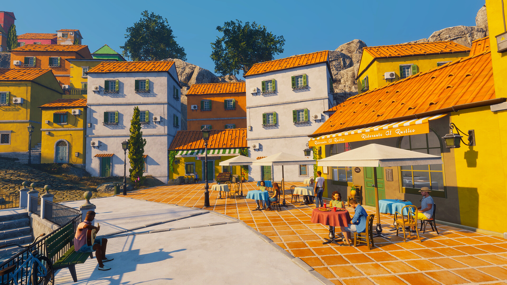 The town: farm, winery and market are all within walking distance